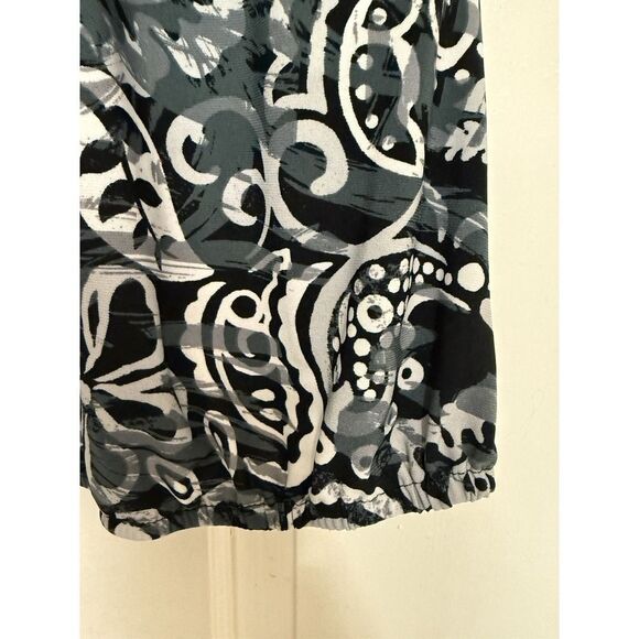 Carole Little Womens Sleeveless Top. Gathered Waist. Multicolor. Sz S - Picture 7 of 10